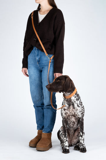 Hundeleine Camel Grain Long