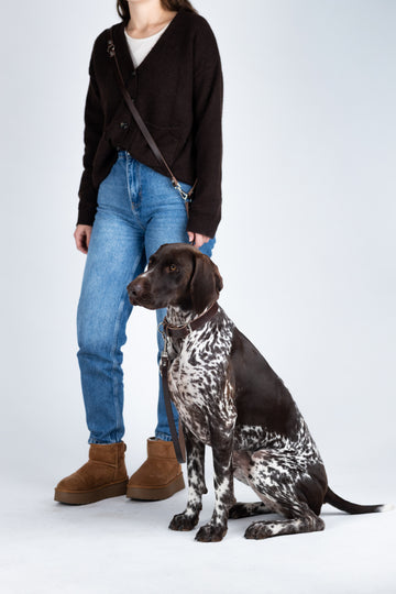 Hundeleine Dark Walnut Long