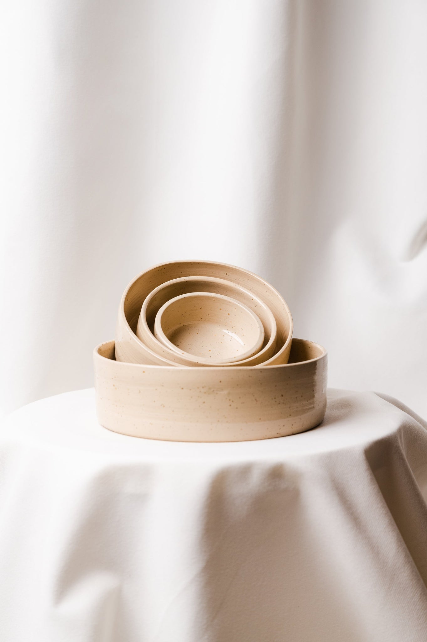 Ceramic Bowl Circle Sand